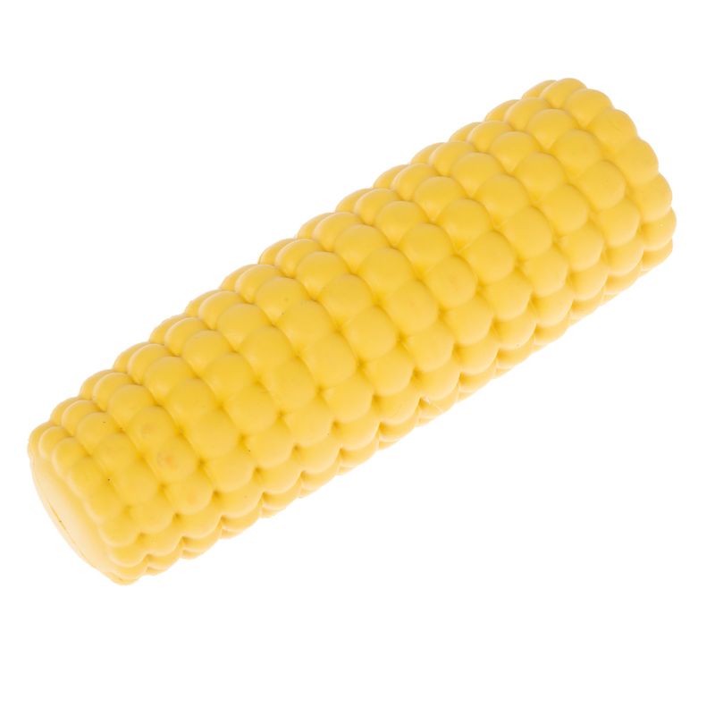 TIAKI Rubber Corn on the Cob Treat Toy approx. diameter 5 x (L) 14.5 cm