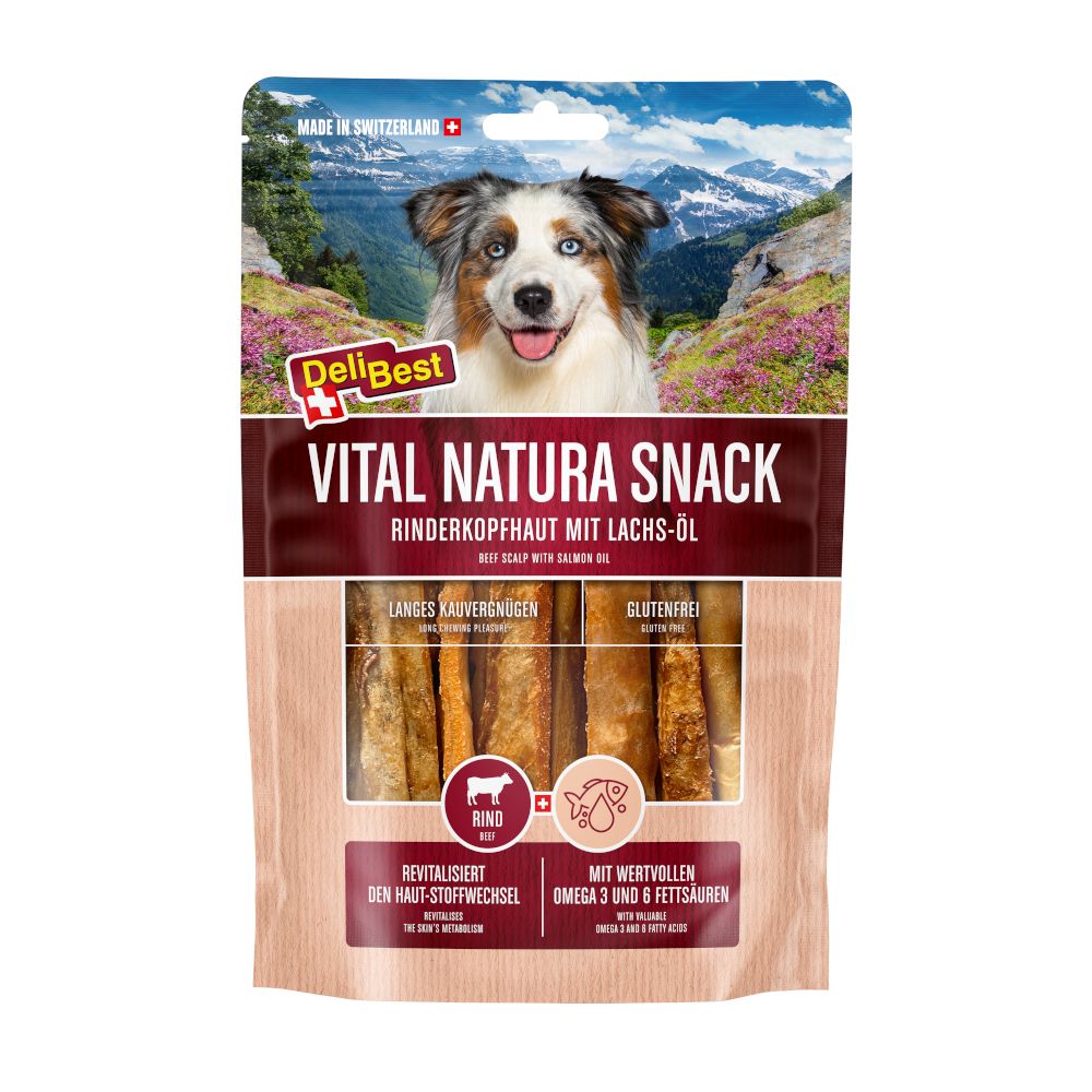 DeliBest Vital Natura Wild Salmon Oil Snack 200g