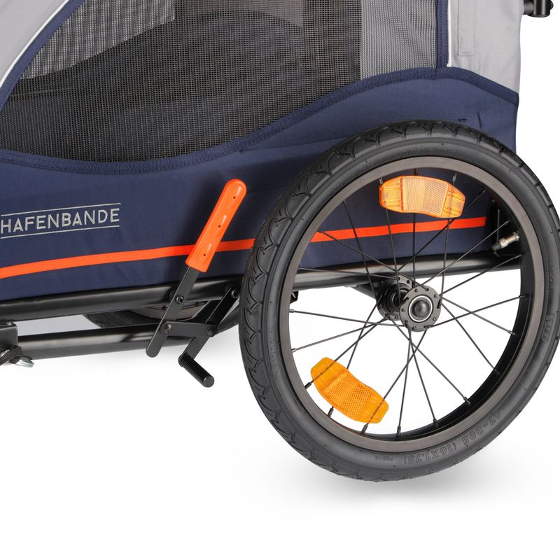 HAFENBANDE Cabby M Bicycle Trailer incl. 2 couplings 125 x 67 x 105 cm (L x W x H) / up to 25kg
