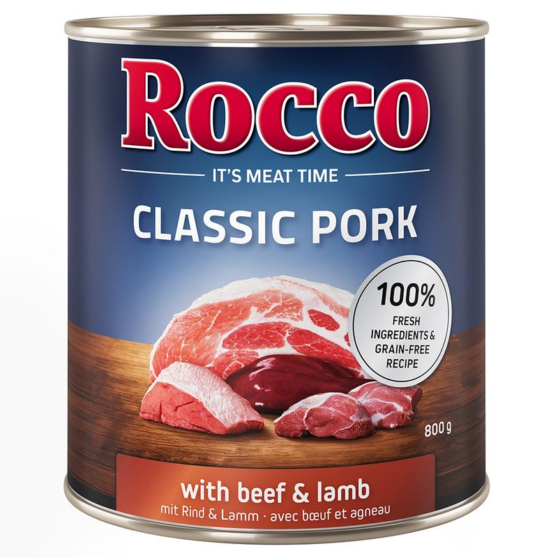 Rocco Classic Pork 6 x 800g Beef & Chicken