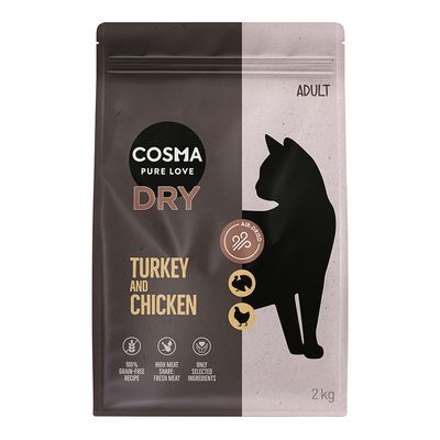 Cosma Turkey & Chicken Dry Food 400g