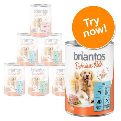 Briantos Delicious Paté Mixed Trial Pack 6 x 400g (3 Varieties)