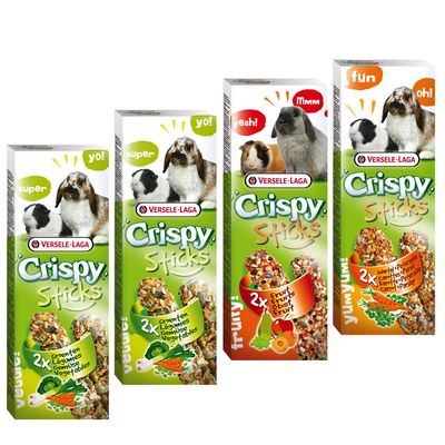 Crispy Sticks for– Herbivores Mixed Pack 4 x 2 Sticks (440g)