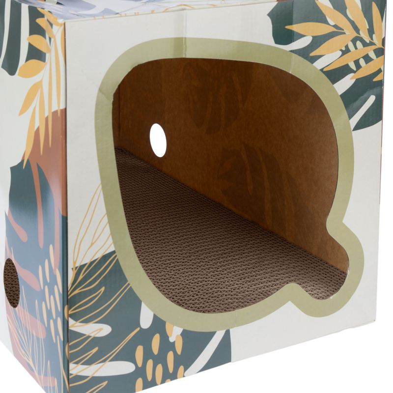 TIAKI Nature Leaf Tunnel for Cats 40 x 30 x 30 cm (L x W x H)