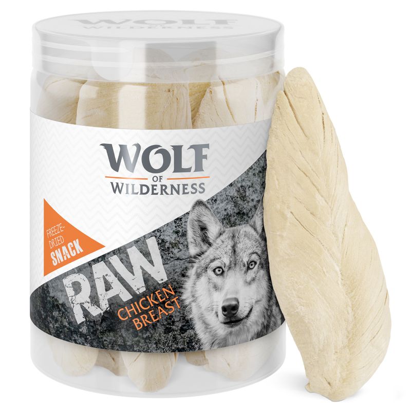 Wolf of Wilderness RAW Freeze-dried Snacks Saver Packs 4 Varieties: Lamb, Chicken, Beef, Duck (300g)