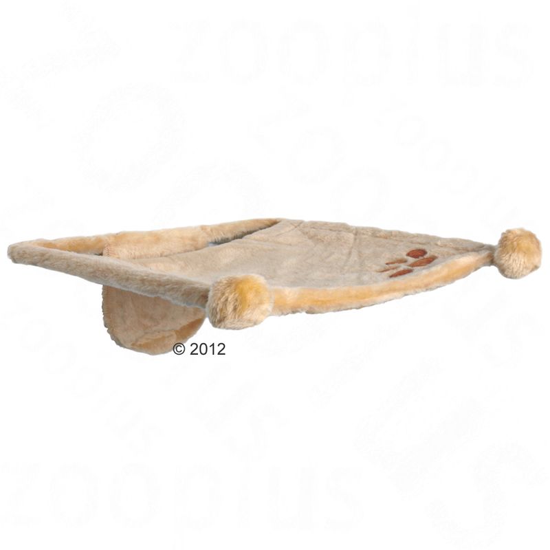 Trixie Plush Wall Mounted Cat Bed - Beige 41 x 42 x 15 cm (L x W x H)