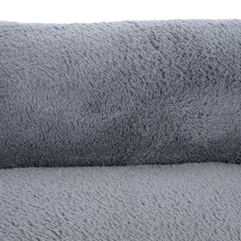 TIAKI Lazy Bear Dog Bed – Dark Grey Size M: 70 x 55 x 20cm (L x W x H)