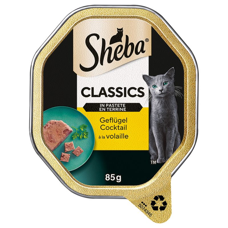 Sheba Varieties Saver Pack 44 x 85g Classic Duck & Chicken