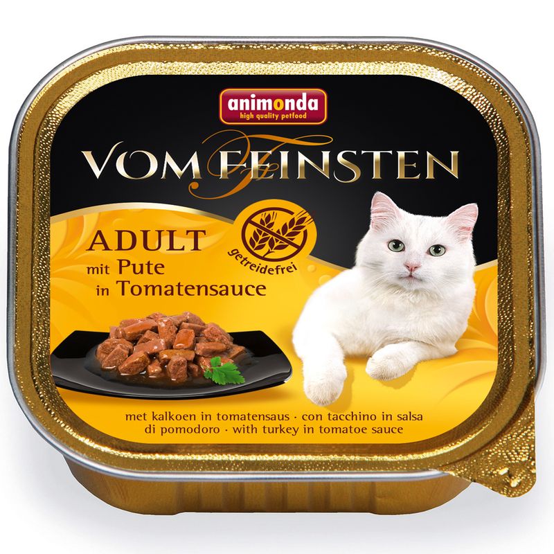 animonda vom Feinsten Adult No Grain in Sauce Saver Pack 24 x 100g Turkey in a Tomato Sauce
