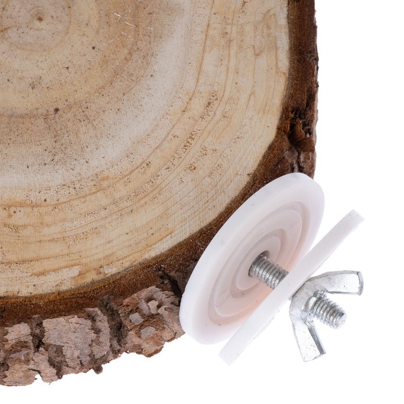 TIAKI Wooden Platform with Bark - Round approx. diameter 10cm