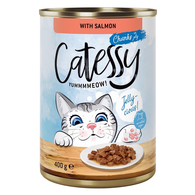 Catessy Chunks in Gravy or Jelly 12 x 400g Chicken in Jelly