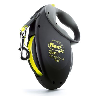 flexi Giant Professional Harness 10m Lead Black & Neon Yellow