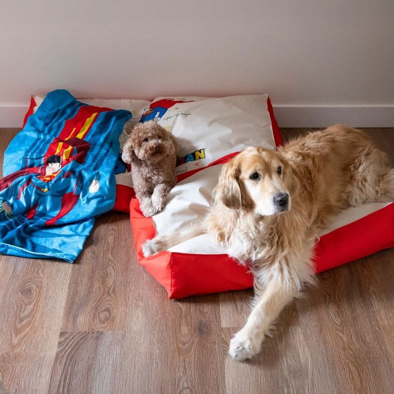 DC Superman Dog Mattress Size S: 80 x 50 x 15 cm (L x W x H)