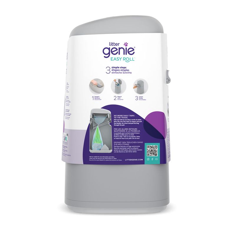 LitterLocker® Genie Cat Litter Disposal Bin - Grey Accessories: Refill