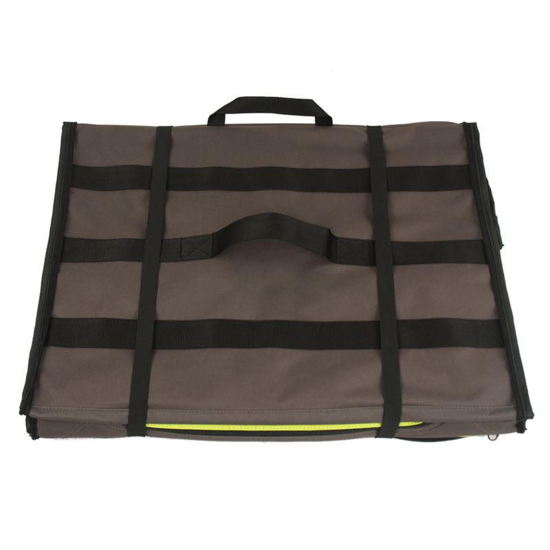 First Class Basic Transport Crate Size S: 53.5 x 38 x 46cm (L x W x H) Grey-Brown & Neon Green