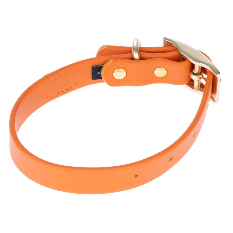 TIAKI Water-Repellent PVC Collar - Orange Size S: 24-36cm (Neck Circumference)