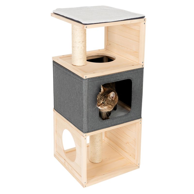 Cubist Cat House 40 x 40 x 96 cm (L x W x H)
