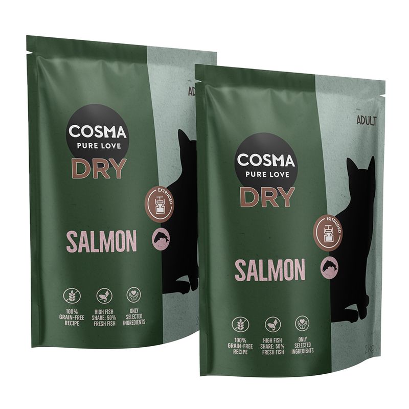 Cosma Extruded Salmon Dry Food 400g