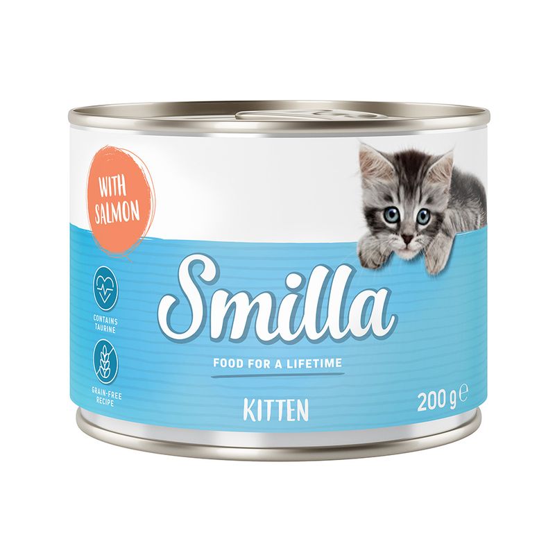 Smilla Kitten 6 x 200g Mixed Pack (Chicken, Veal & Poultry Hearts)