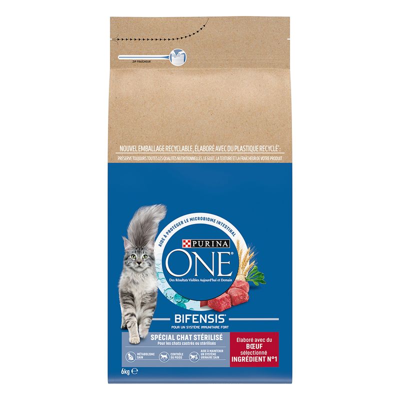PURINA ONE Cat Sterilized beef, wheat 6 kg