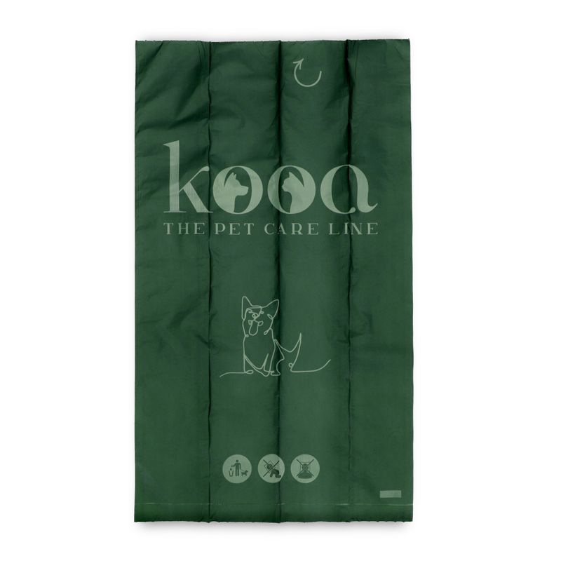 kooa Compostable Dog Waste Bag Dispenser Box 1 Box of 200 Bags