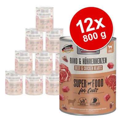 MAC's Cat Saver Pack 12 x 800g Kitten (Veal & Chicken Hearts)