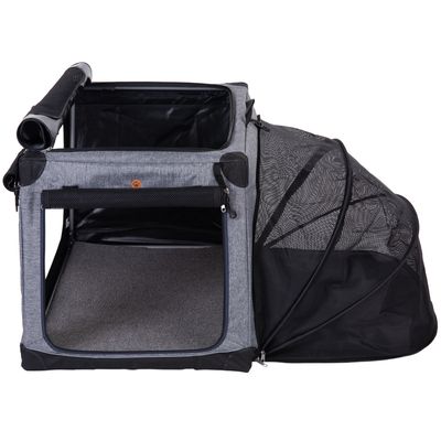 Portable Pet Home M: 76 x 50.5 x 48cm (L x W x H) - Grey