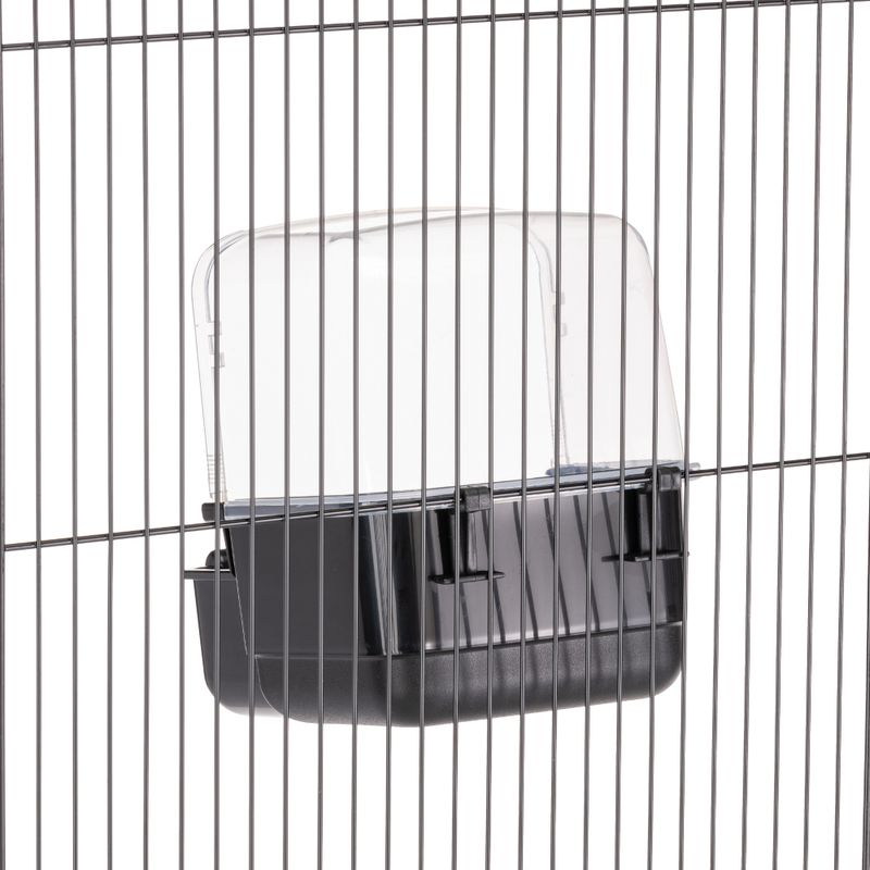 Ferplast Large Parakeet Bird Bath, black L 19 x W 23 x H 22 cm