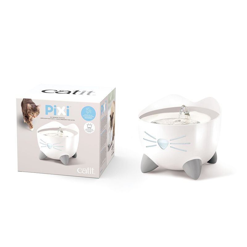 Catit PIXI Stainless Steel Drinking Fountain Drinking Fountain (2.5 Litres)