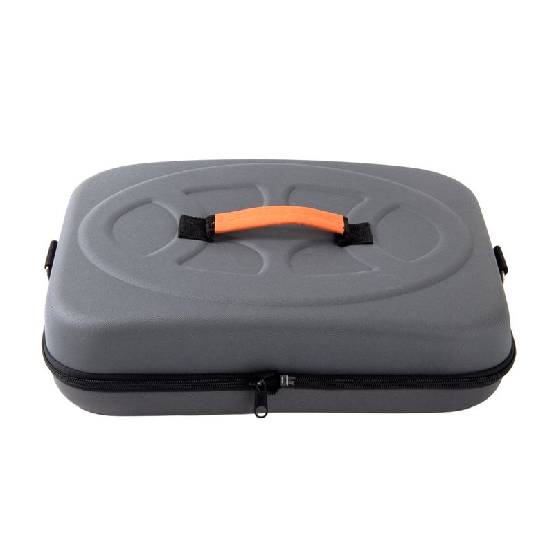 Collapsible Transport Case Grey & Orange: 42 x 32 x 30cm (L x W x H)