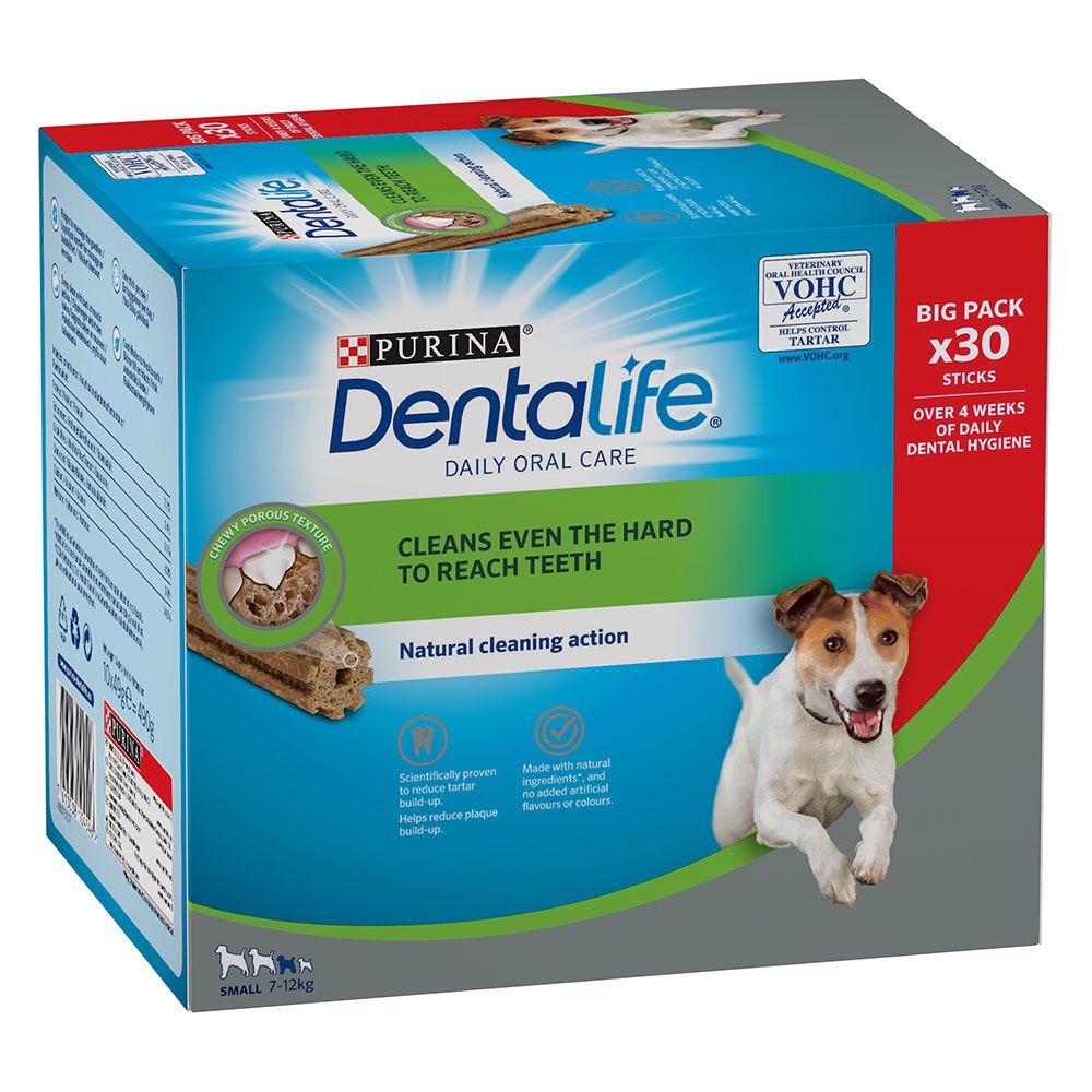 Purina Dentalife Dental Care Dog Snacks - 30% Off! * Daily for Small Breed (7-12kg) 30 Sticks (10 x 49g)