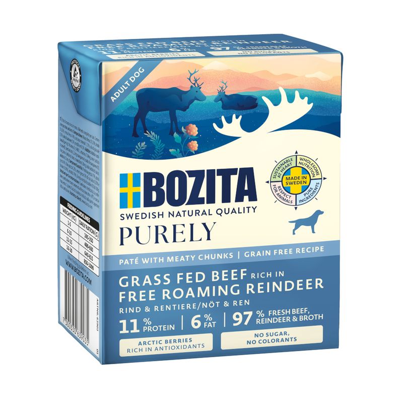 Bozita Purely Paté 6 x 370g Puppy & Junior Turkey
