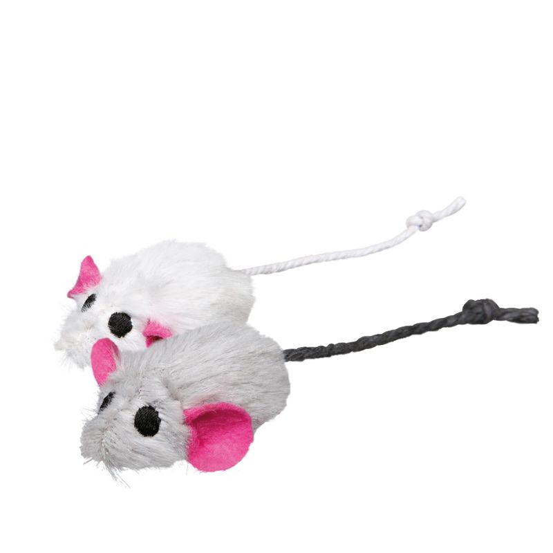 Trixie Toy Plush Mice, 6-pack 6 Mice, approx. 5 cm