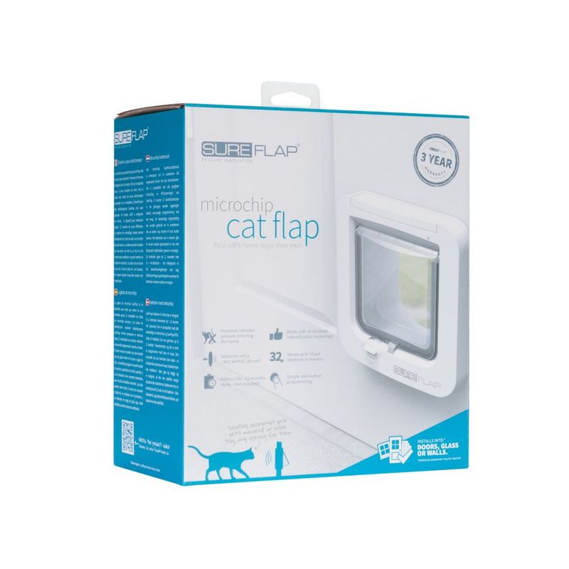 SureFlap Microchip Cat Flap White Cat Flap