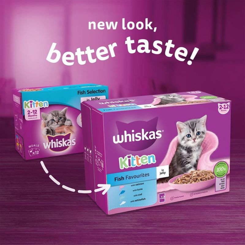 Whiskas Junior Pouches 48 x 85g Meat Selection in Gravy