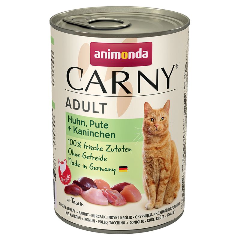animonda Carny Adult Saver Pack 12 x 400g Poultry & Beef Varieties