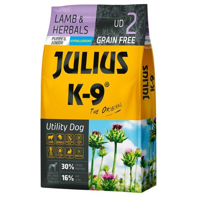 JULIUS K-9 Puppy & Junior Grain Free Lamb & Herbals 10kg