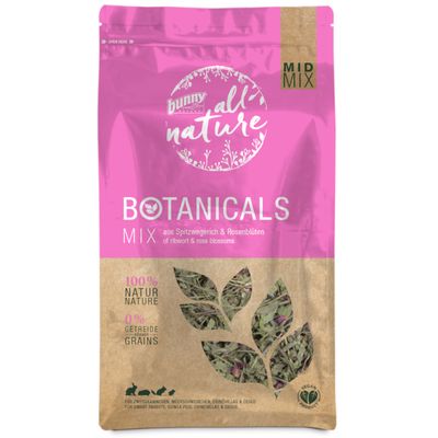Bunny All Nature Botanicals Mid Mix Ribwort Plantain & Rose Petals 120g