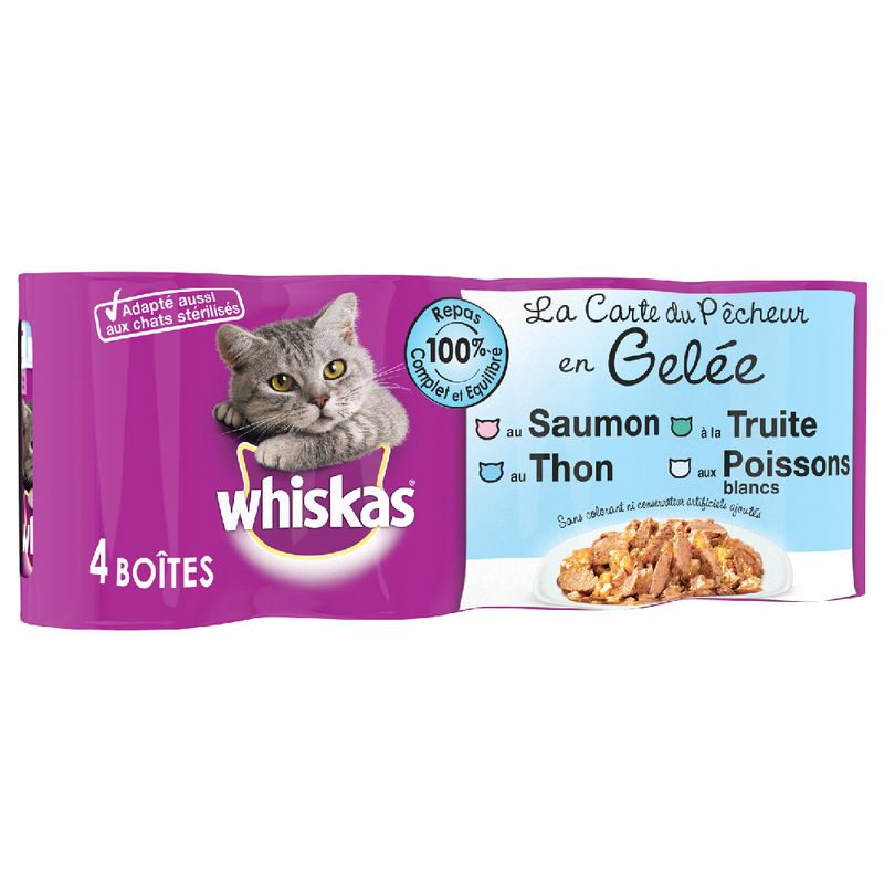 Whiskas La Carte 12 x 390 / 400g from the Fisherman in Jelly (12 x 390g)