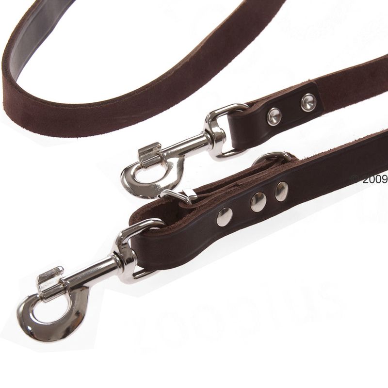 Heim Riveted Dog Lead - Brown 240cm