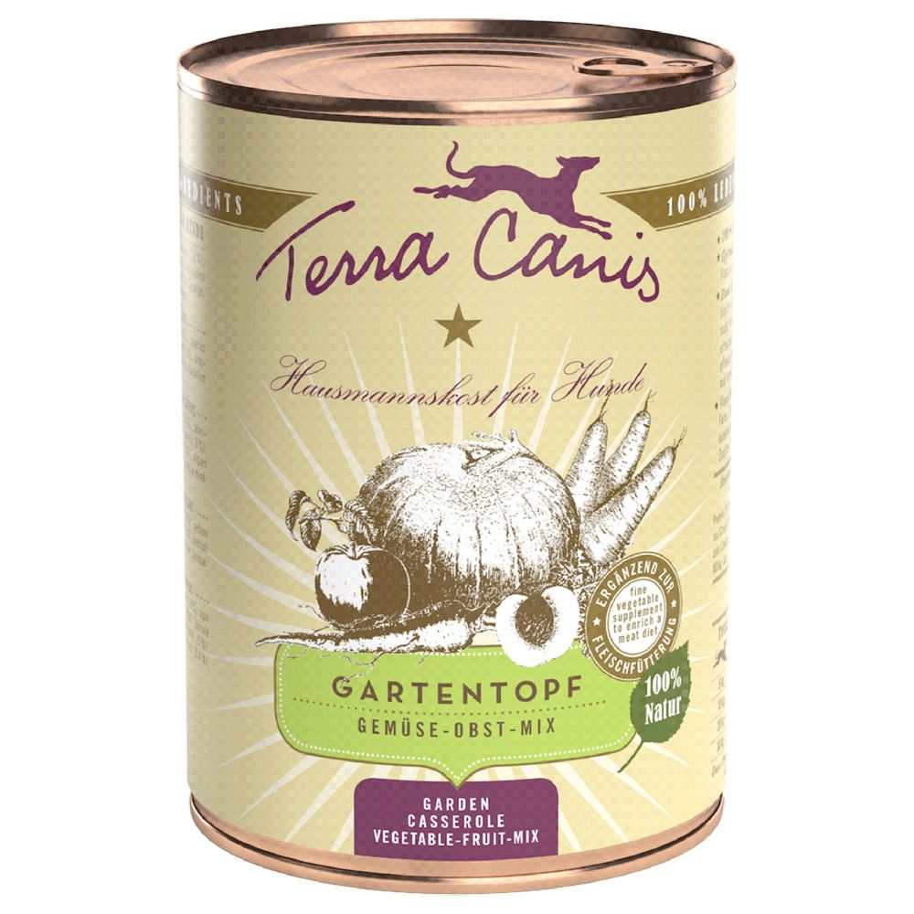 Terra Canis Garden Crop - Fruit & Vegetable Mix 6 x 400g