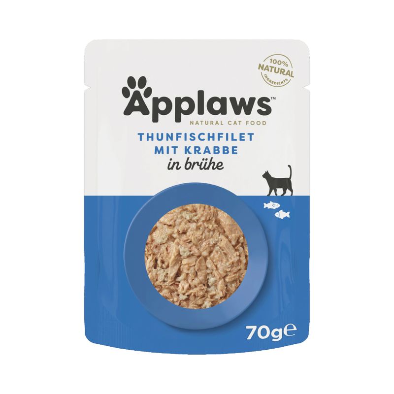 Applaws Cat Food Pouches in Broth Tuna & Pacific Prawns (12 x 70g)