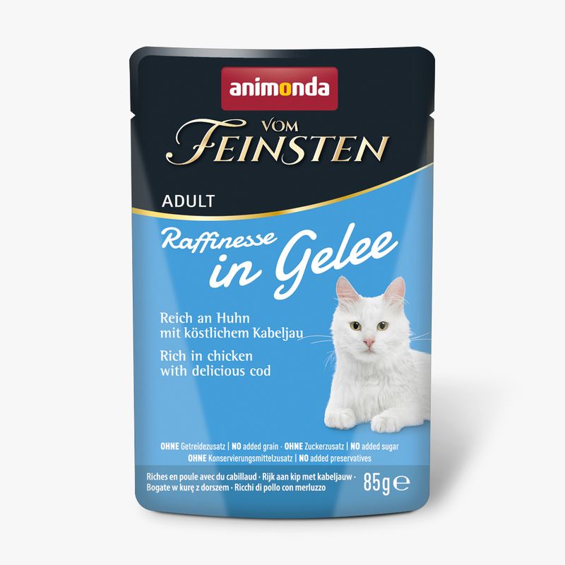 animonda vom Feinsten Adult Raffinesse in Jelly 24 x 85g Rich in Chicken with Beef