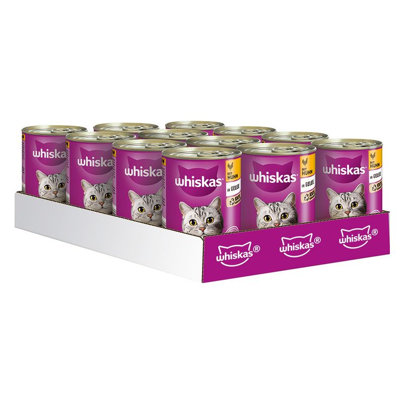 Whiskas 1+ Cans Saver Pack 24 x 400g Salmon in Jelly