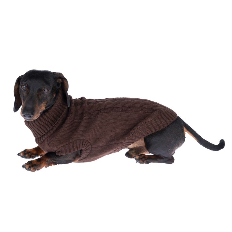 zooplus Basics Brown Dog Jumper approx. 35cm Back Length