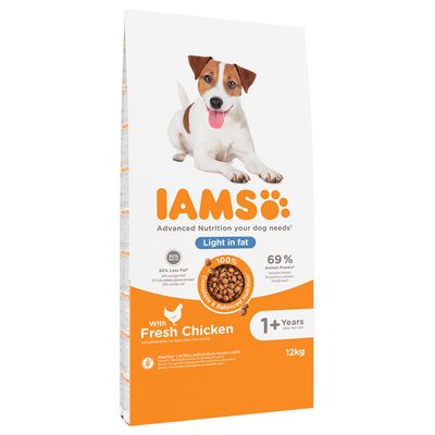 12kg IAMS Advanced Nutrition Dry Dog Food - 10kg + 2kg Free! * Weight Control - Chicken (12kg)