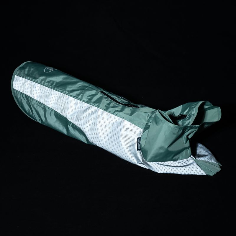 Nomad Tales Spirit Reflective Dog Raincoat - Mint approx. 35cm (Back Length)