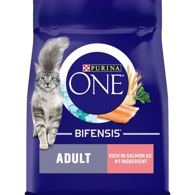 PURINA ONE Adult Salmon & Whole Grains Dry Cat Food 9.75kg