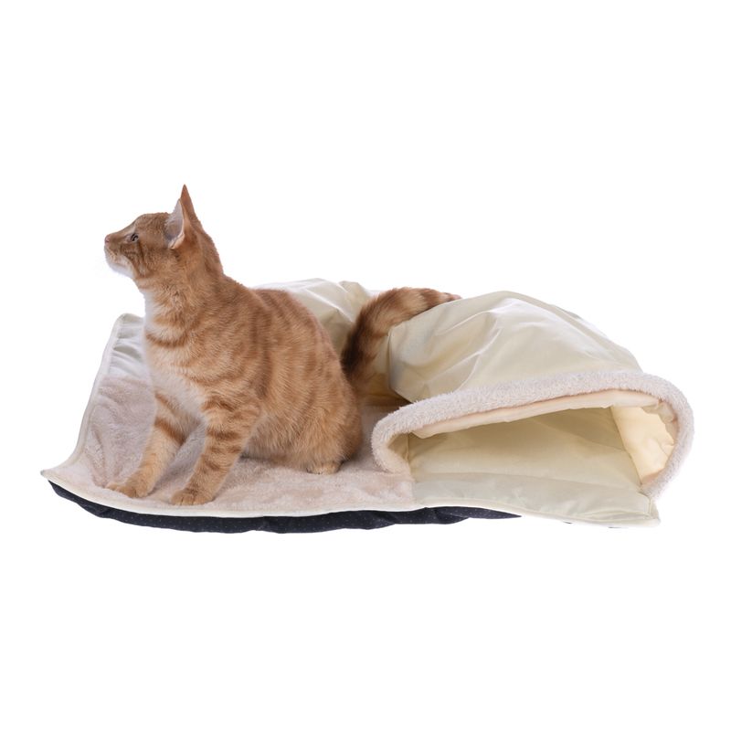 TIAKI Beige Tunnel Mat approx. 68 x 68 x 20 cm (L x W x H)