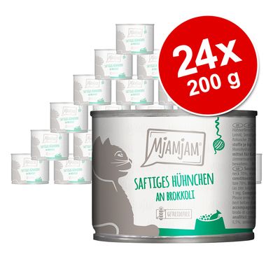 MjAMjAM Saver Pack 24 x 200g Juicy Chicken with Broccoli